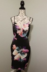 Sexy Floral Cocktail Dress